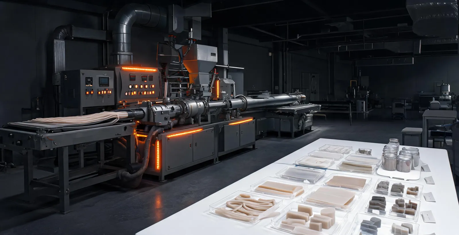 Silicone elastomer production background